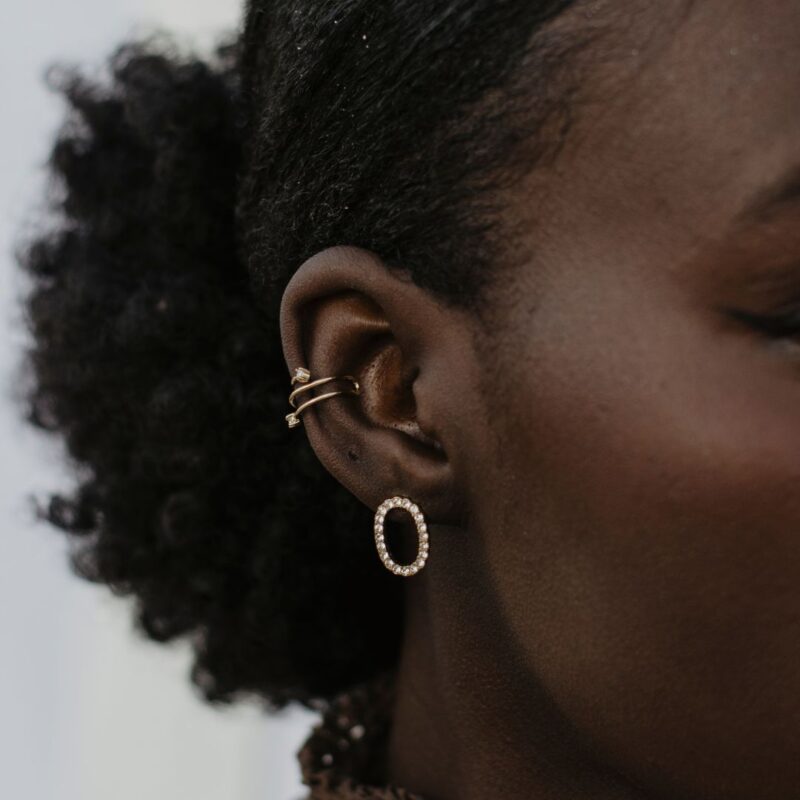 Pendientes Ginebra dorado - Imagen 2